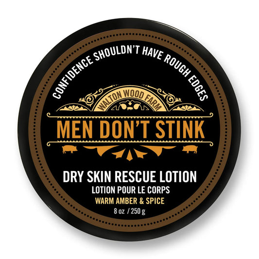 Walton Wood Men Don't Stink Dry Skin Rescue Lotion