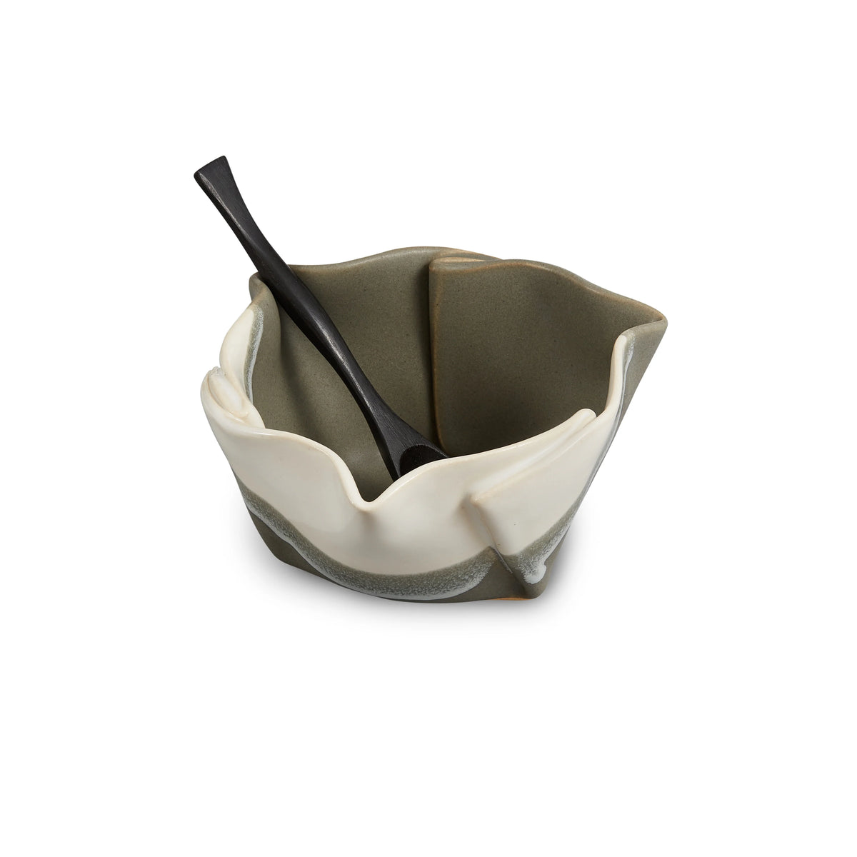 Hilborn Pottery Multipurpose Dish With Rosewood Spoon (four colours)