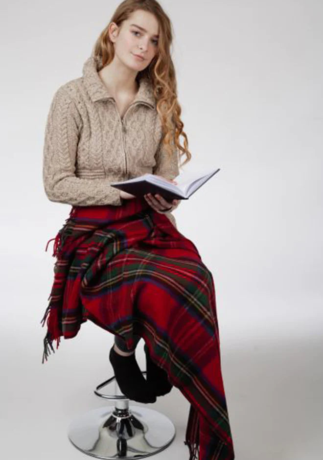 Patrick King Woollen Company Merino Wool Tartan Blanket (two sizes, several colours)