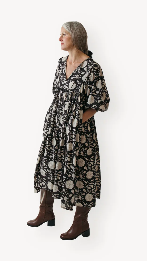 Pokoloko Mira Midi Dress - Night Flower