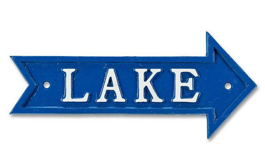 Abbott LAKE Arrow Sign