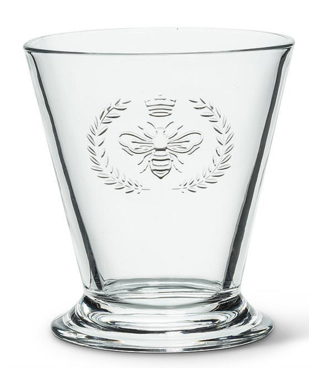 Abbott Bee In Crest Glassware (two sizes)