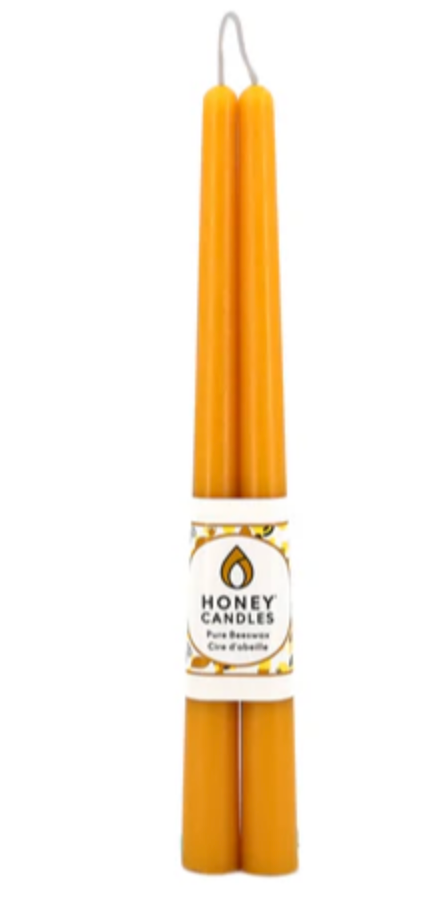 Honey Candles 12" Tapers - Pair (seven colours)