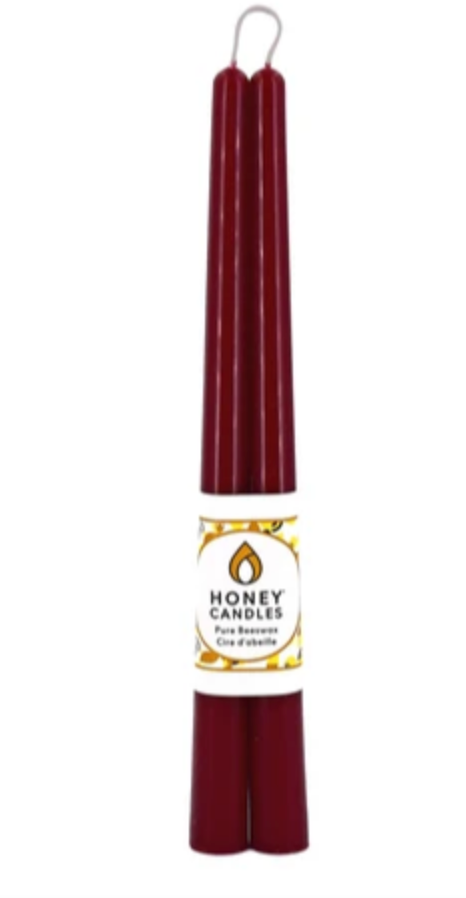 Honey Candles 12" Tapers - Pair (seven colours)