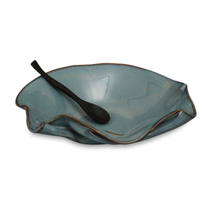 Open image in slideshow, Hilborn Pottery Tapenade Bowl + Rosewood Spoon (three colours)

