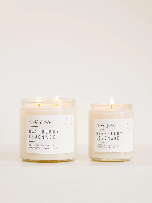 Wild Flicker Double Wick Candle (many scents)