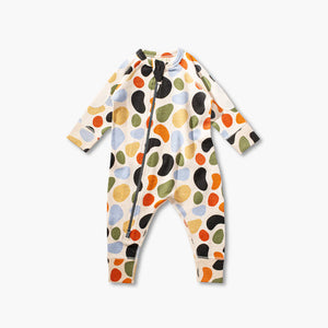 Open image in slideshow, Sapling Child Pebbles Waffle Zip Romper + Hat (sold separately)
