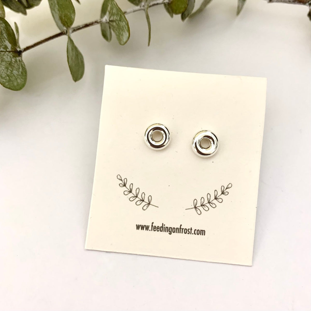 Feeding On Frost Sterling Silver Studs