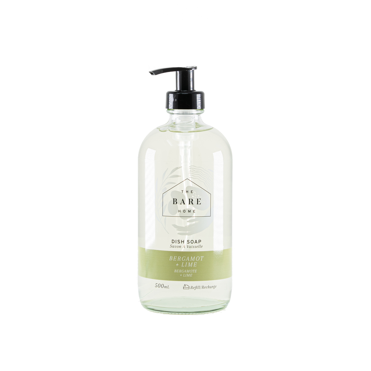 The Bare Home Bergamot + Lime Dish Soap