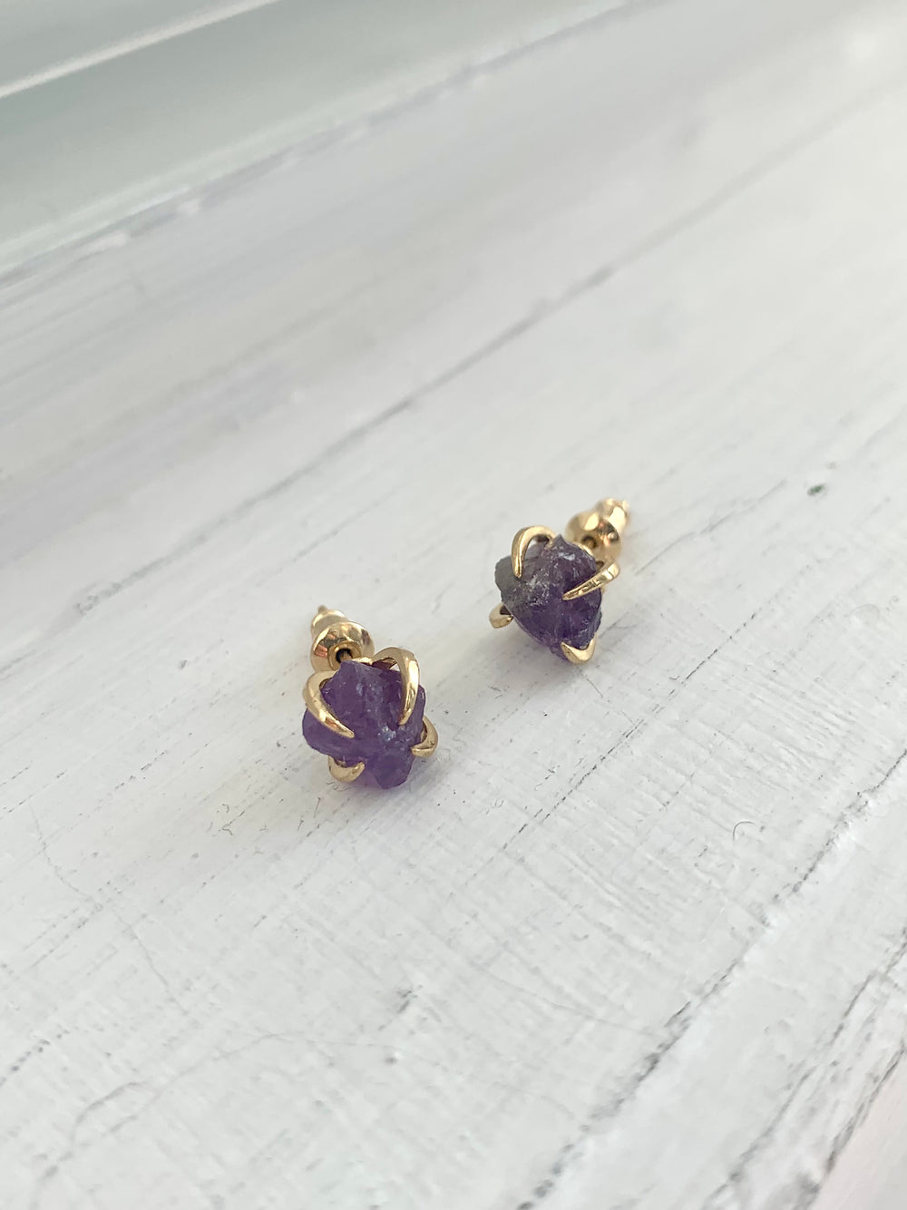 Früg Stone Stud Earrings (four stone options available)