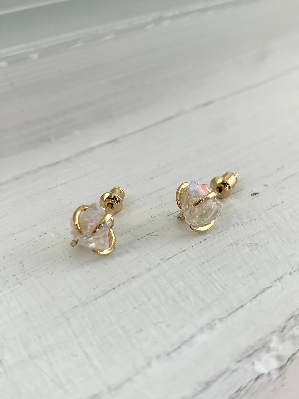 Früg Stone Stud Earrings (four stone options available)