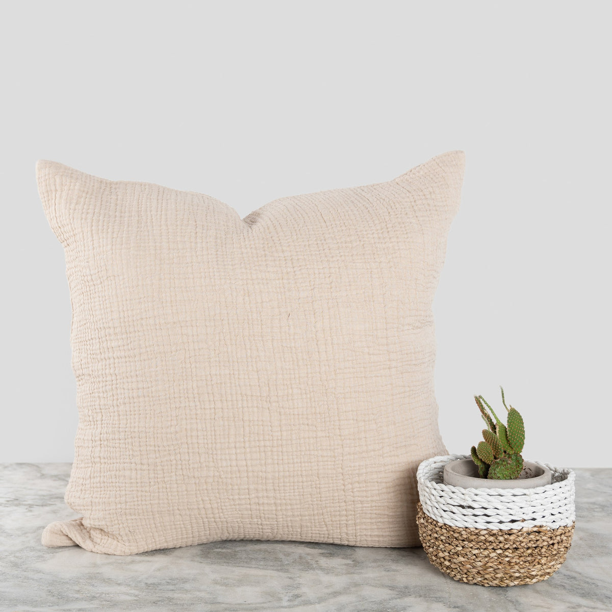Turkish Cotton Crinkle Pillow