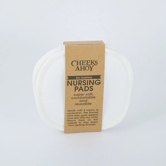 Cheeks Ahoy Cotton Nursing Pads (two pair)